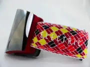 Electric Snow Goggles EGX Red/Black Tapestry - Bronze/Silver Chrome + Green Lens