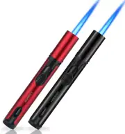 Pen Torch Lighter Adjustable Refillable Butane Lighters Jet Flame Portable for C