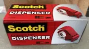 3M Scotch-Packaging Tape Hand Dispenser-DP300-RD Packing Sealing Roll Cutter-New