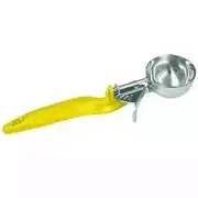 Thunder Group SLDS020L 1-5/8 oz Ergonomic Grip #20 Yellow Handle Disher