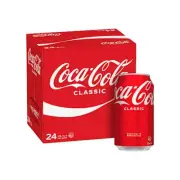 Coca Cola Soft Drink Cans 375ml 24 Pack