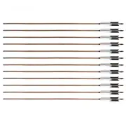 40" Bamboo Archery Arrows, 6.2 Inches Turkey Feathers, Recurve Bow, Straight Bow