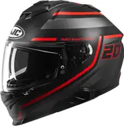 HJC i71 FQ 20 Helmet, black-red, Size S for Men Black Red