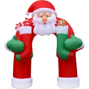 Magical Christmas Inflatable Santa Archway With LED Lights 305cm