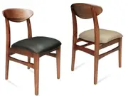Leo Tasmanian Blackwood Dining Chair - Upholstered Seat