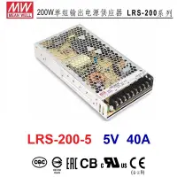 在飛比找蝦皮購物優惠-【附發票有保固】LRS-200-5 5V 40A 200W 