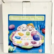 Vintage Hoppy Easter Egg Plate • FIGI 1998