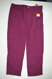 NWT Carhartt Sz XL Scrub Pants Rugged Flex Modern Fit Ripstop Cargo Wine