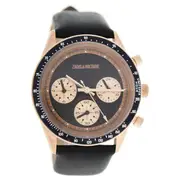 Zadig & Voltaire ZVM114 Master - Rose Gold/Black Leather Strap Watch by Zadig & Voltaire for Women - 1 Pc Watch