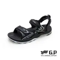 在飛比找Yahoo奇摩購物中心優惠-G.P 超緩震氣墊涼鞋-黑色 G1676M GP 涼鞋 拖鞋