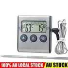 Digital Cooking Thermometer Timer LCD Kitchen BBQ Meat Food Cooking Probe
