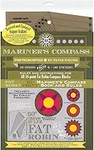Fat Robin Mariner's Compass Ruler and Book Set