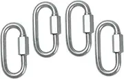 4pcs Stainless Steel Quick Link Shackles Chain Repair Ring for Outdoor Camping and Architectural Use