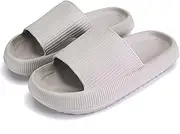 [rosyclo] Cloud Slippers for Women and Men, Pillow House Slippers Shower Shoes Indoor Slides Bathroom Sandals, Ultimate Comfort, Lightweight, Thick Sole, Non-Slip, Easy to Clean