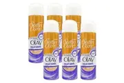 6x Gillette Satin Care with a Touch Of Advanced Olay Violet Swirl Shave Gel 195g