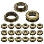 10mm(2/5 Inch) Brass Hole Eyelets, 20 Pcs Arc Surface Grommets, Bronze