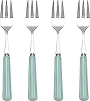 Darbie Angell Happy Collection Appetizer Forks, Set of 4, Blue