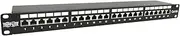 Tripp Lite 24-Port Cat6a Shielded Patch Panel, RJ45, 10 Gbps, STP, 110 Punch Down, 1U Rackmount Standard 19-inch, TAA Compliant, (N252-024-6A-SH)