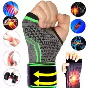 Wrist Brace Compression Hand Support Gloves Arthritis Carpal Tunnel Pain Relief