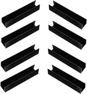 Abaodam 8PCS U Shaped Door Groove Fittings for Pet Gate Fence Reinforcement Durable Accessory for Safety Gates Portable Easy to Store