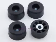 Rubber Feet .625" Tall - Steel Bushing Set of 4 Medium Round - Sold by W5SWL