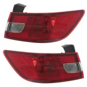 Renault Clio Rear Light 2012-2016 Hatch Outer Wing Tail Lamp Back Lens 1 Pair