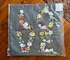 Pottery Barn Snoopy peanuts Disney Holiday School Birthday Gift pillow Sham