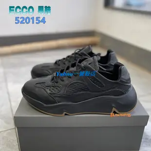 Ｙａｈｏｏ一號鞋店　2021款 正貨ECCO CHUNKY SNEAKER厚底男鞋 透氣休閒鞋 潮酷老爹鞋 柔軟皮革 牛皮鞋墊520154