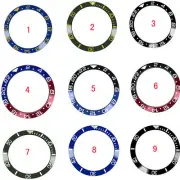 38mm Aluminum / Ceramic Bezel Insert Watch Bezel Ring for 40mm GMT Watch Case