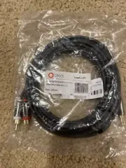 Onyx 3.5mm to RCA Stereo Audio Cable with Gold Plated Connectors (12 Feet)