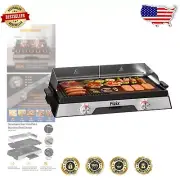 Family-Sized 1600W Electric Griddle with Safety Features & Effortless Cleanup