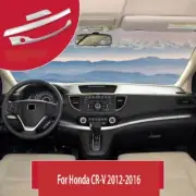 For Honda CR-V EX 2012-2016 Matte Silver Center Console Dashboard Strip Trim 3Pc (for: Honda)