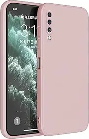 [HAFFAN] TPU Silicone Case Compatible with Samsung Galaxy A70 (6.7 inches), Mobile Phone Case Protective Cover - Sand Powder