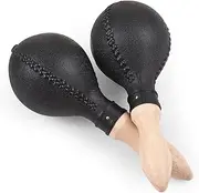 1 Pair 25cm Maracas Sand Hammer Percussion Musical Instruments Plastic Shell Wooden Handles Rhythm Wood Concert Maracas for Live Performance Party KTV