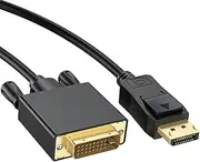 DisplayPort to DVI Display Cable, HDMI to DVI Bi Directional Adapter Cable Support 1080P, Compatible with Xbox/PC/TV/Monitor