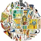PVC Egyptian Stickers 3-6cm Pharaoh Stickers Retro Stickers For Luggage