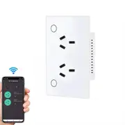 WIFI Socket Double GPO Power Point Wall Outlet Touch Switch For Smart Home Alexa