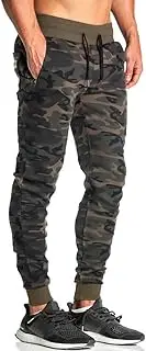[FLYFIREFLY] Mens Joggers Gym Workout Pants Athletic Running Sweatpants for Men Bodybuilding with Pockets