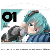 Tapestry Wall scroll Hatsune Miku Art by pentagon B2 size New from Japan