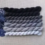 Planet Earth 100% Silk thread for needlepoint needlework Cinder greys