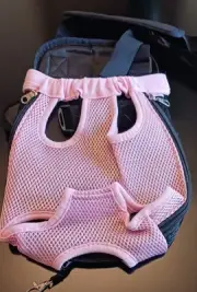 Pet Carrier Backpack Adjust Pet Front Cat/ Dog Carrier Pink Travel Bag Medium