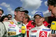 Armin Schwarz interviews Sebastien Loeb for German television - Old Photo