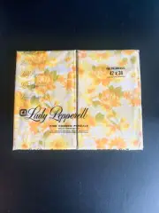 Lady Pepperell Standard Pillowcase Pair New In Package Yellow Floral