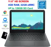 2020 HP Premium Chromebook 11.6" 4GB, 32GB eMMC, Intel Celeron N3350 upto 2.4GHz