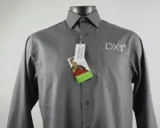 NEW Van Heusen Wrinkle Free Stretch DX1 Embroidered Men's Shirt 15 1/2-16 33/34