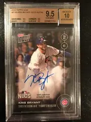 2016 Topps NOW 613-B Kris Bryant Chicago Cubs NLCS Auto /199 BGS 9.5 POP 2 MVP