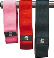 BFIT Exercise Resistance Bands for Working out Women and Men, 3 Pcs Thick Booty Bands for Working Out, Fabric Elastic Exercise Bands for Booty Legs, Pilates & Yoga
