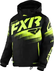FXR Boost 2023 Youth Snowmobile Jacket, black-yellow, Size 36 Black Yellow