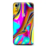 Skins Decal Wrap for Apple iPhone XR - Oil Slick Resin Iridium Glass Colors