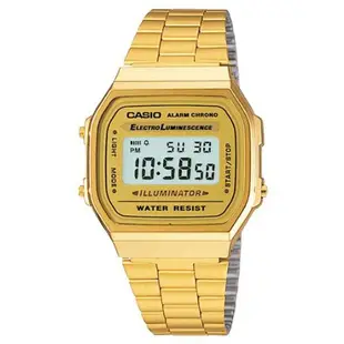 【CASIO】回到未來方款經典電子金錶 (A-168WG-9)神力女超人同款復刻/魷魚遊戲配帶款~